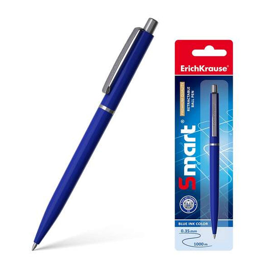 Stylo bille automatique intelligent Erichkrause - Rechargeable avec clip métallique - Pointe 0,7 mm - Encre sèche
