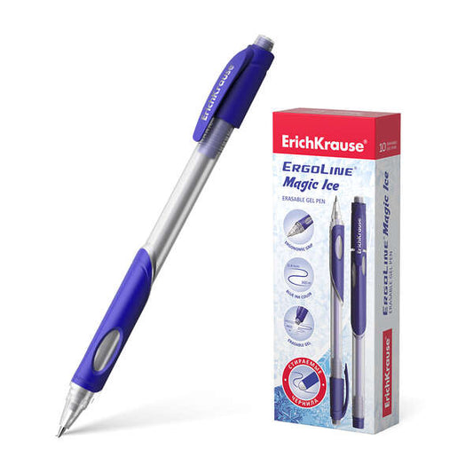 Stylo gel effaçable Erichkrause Ergoline Magic Ice - Pointe 0,5 mm - Encre gel à séchage rapide