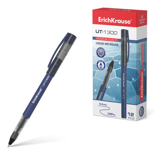 Stylo roller Erichkrause UT-1300 - Pointe standard 0,7 mm - Encre gel à séchage rapide - Couleur