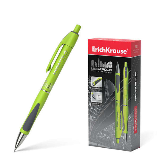 Porte-mine Erichkrause Megapolis Concept 0,7 mm HB - Corps rond avec clip - Zone de préhension ergonomique