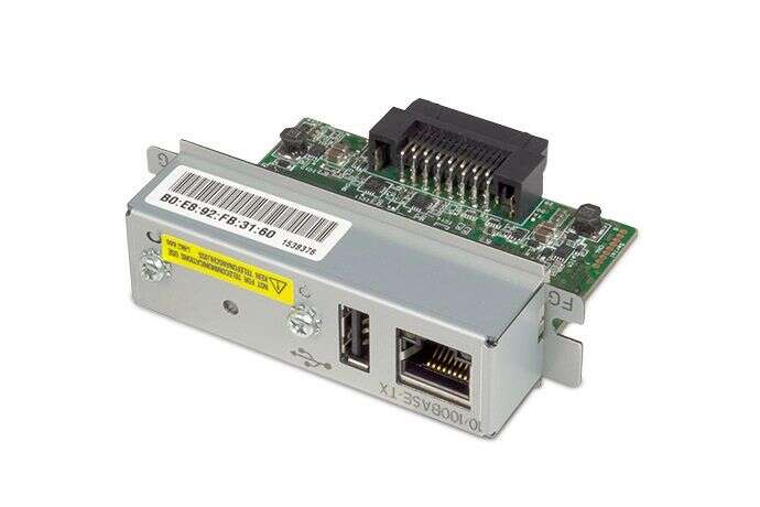 Epson UB-E04 Interface Ethernet para Impresoras Epson - 1x RJ-45 (10Base-T/100Base-TX), 1x USB-A - Prinkweb