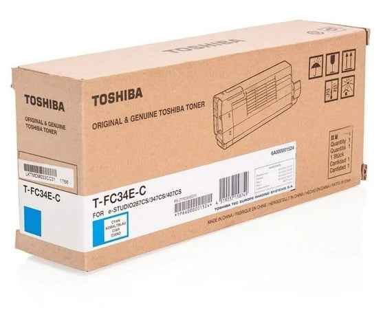 Toshiba T-FC34EC Cyan Cartucho de Toner Original - 6A000001809 - Prinkweb