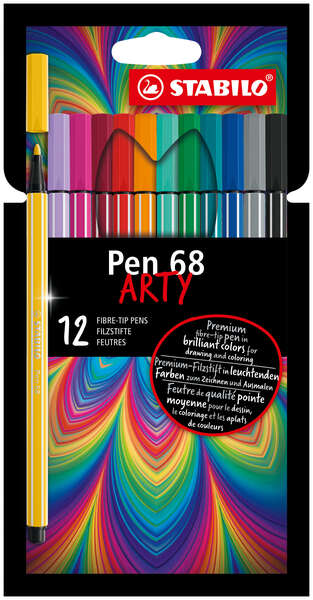 Stabilo Pen 68 Arty Rotuladores - Punta de Fibra - Trazo de 1mm aprox. - Tinta a Base de