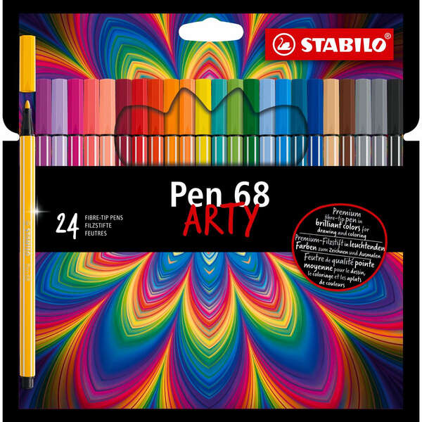 Stabilo Pen 68 Arty Rotuladores - Punta de Fibra - Trazo de 1mm aprox. - Tinta a Base de