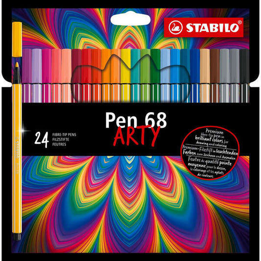 Stabilo Pen 68 Arty Rotuladores - Punta de Fibra - Trazo de 1mm aprox. - Tinta a Base de