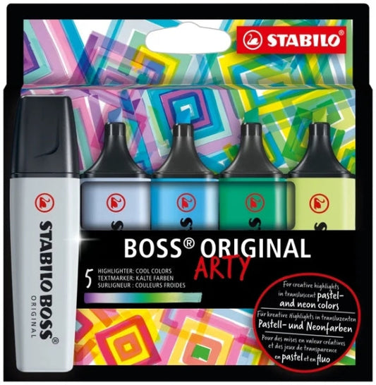 Stabilo Boss Original Arty Marcadores Fluorescentes Colores Frios - Trazo entre 2 y 5mm