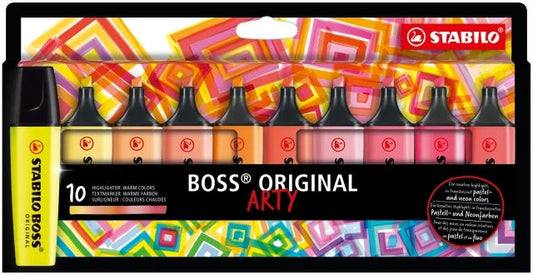 Stabilo Boss Original Arty Marcadores Fluorescentes Colores Calidos - Trazo entre 2 y 5mm