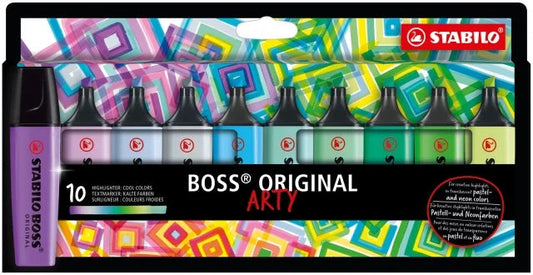 Stabilo Boss Original Arty Marcadores Fluorescentes Colores Frios - Trazo entre 2 y 5mm