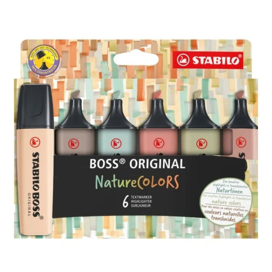 Stabilo Boss Naturecolors Marcadores - Trazo entre 2 y 5mm - Tinta con Base de Agua - Colo