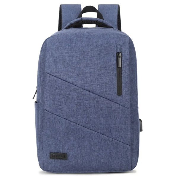 Mochila Subblim City para portáteis de 15,6" - Compartimento almofadado - Resistente à água - Porta USB - Azul 