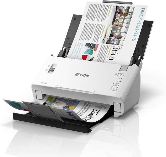 Epson Workforce DS-410 Escaner Documental A4 ADF 600dpi - Velocidad de Escaneo 26ppm - Prinkweb