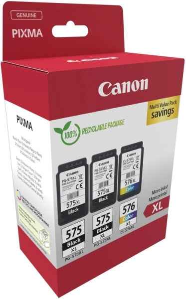 Canon PG575XL/CL576XL Multipack de 3 Cartuchos de Tinta Originales - 5437C004 - Prinkweb