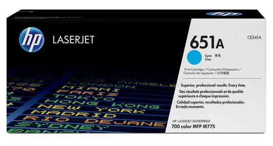 HP CE341A Cyan Cartucho de Toner Original - 651A - Prinkweb