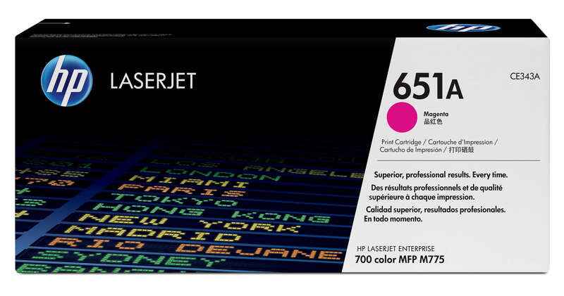 HP CE343A Magenta Cartucho de Toner Original - 651A - Prinkweb