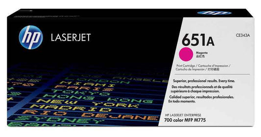 HP CE343A Magenta Cartucho de Toner Original - 651A - Prinkweb