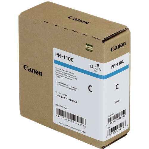 Canon PFI110 Cyan Cartucho de Tinta Original - 2365C001 - Prinkweb
