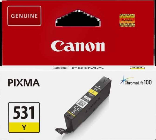 Canon CLI531 Amarillo Cartucho de Tinta Original - 6121C001/CLI531Y - Prinkweb