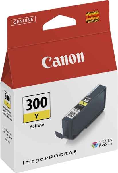 Canon PFI300 Amarillo Cartucho de Tinta Original - 4196C001/PFI300Y - Prinkweb