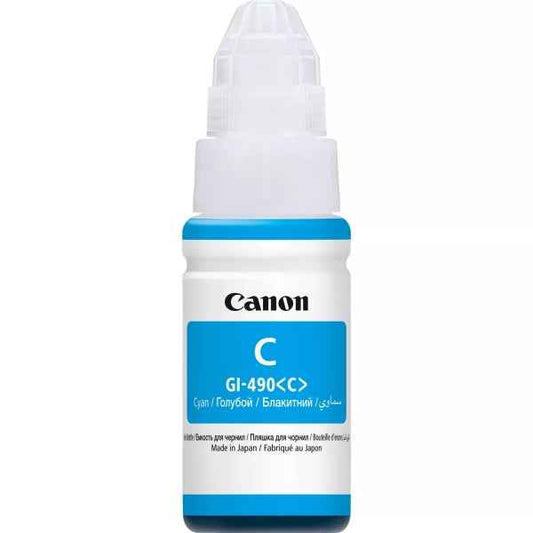 Canon GI490 Cyan Botella de Tinta Original - GI490C/0664C001 - Prinkweb