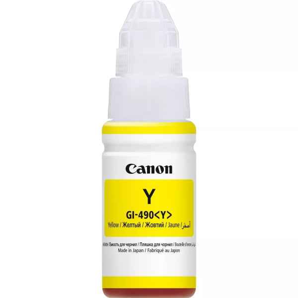 Canon GI490 Amarillo Botella de Tinta Original - GI490Y/0666C001 - Prinkweb