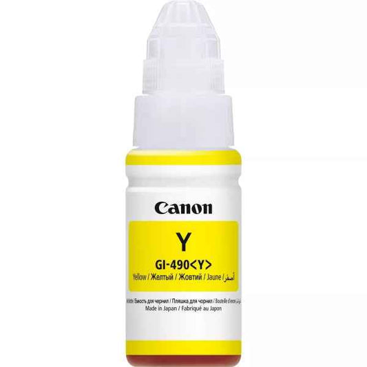 Canon GI490 Amarillo Botella de Tinta Original - GI490Y/0666C001 - Prinkweb