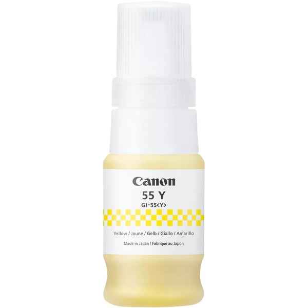 Canon GI55 Amarillo Botella de Tinta Original - GI55Y/6291C001 - Prinkweb