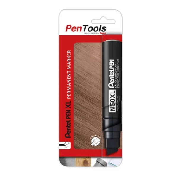 Marqueur permanent industriel Pentel PenTools Pen N50XL - Largeur de trait : 11-17 mm - Pointe biseautée résistante