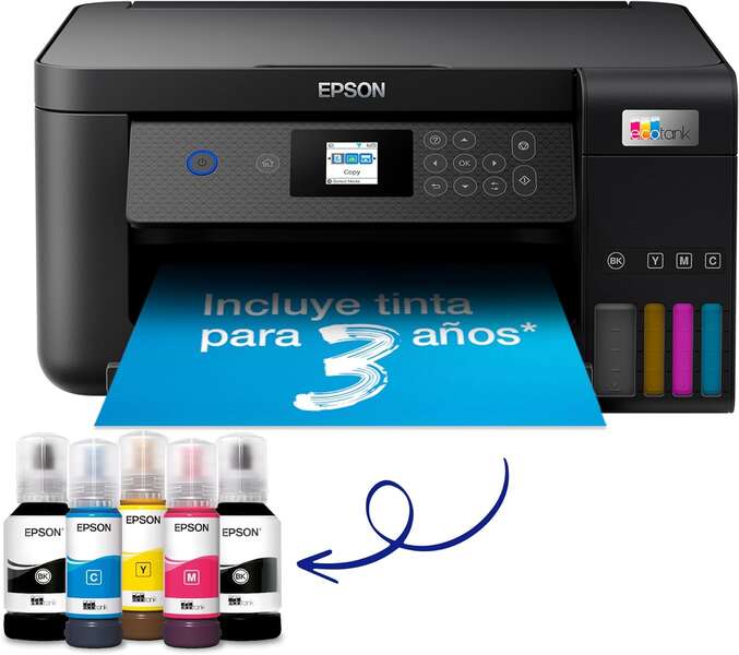Epson EcoTank ET2870 Impresora Multifuncion Color WiFi 33ppm - Pantalla LCD Color - Prinkweb