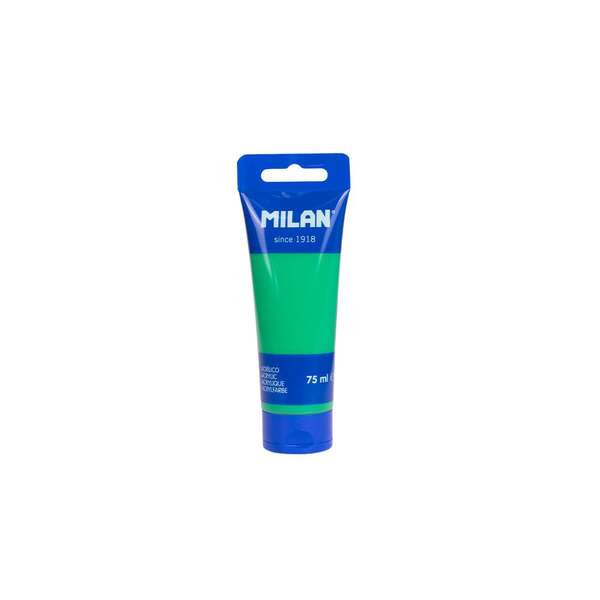 Tinta acrílica Milan em tubo de 75ml - Pigmentos de alta qualidade - Misturáveis ​​​​- Verde 