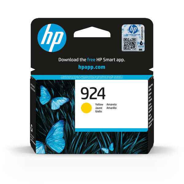 HP 924 Amarillo Cartucho de Tinta Original - 4K0U5NE - Prinkweb