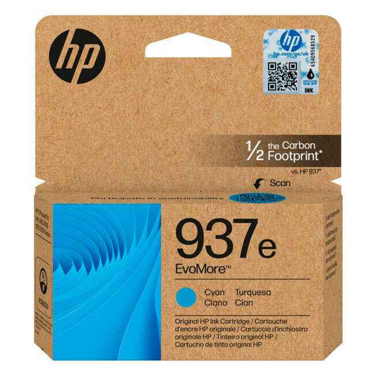 HP 937e Cyan Cartucho de Tinta Original - 4S6W6NE - Prinkweb