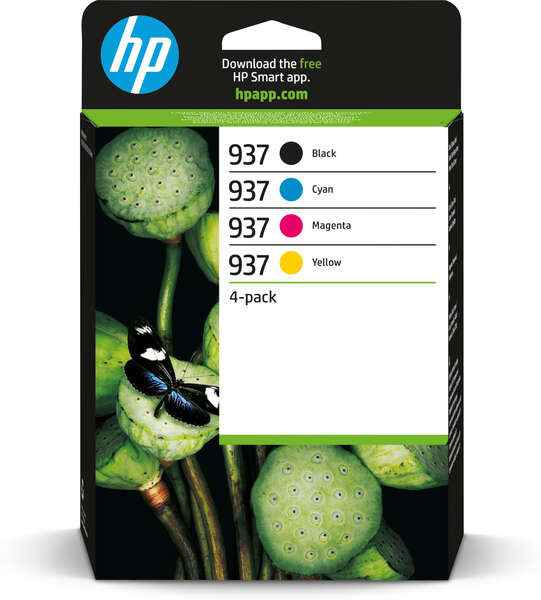 HP 937 Pack de 4 Cartuchos de Tinta Originales - 6C400NE - Prinkweb