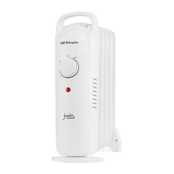 Radiateur à bain d'huile compact Orbegozo RO 720 Junior - Puissance 700 W - Thermostat réglable - Protection contre la surchauffe - Facile à utiliser - Poignée de transport - Économies d'énergie 