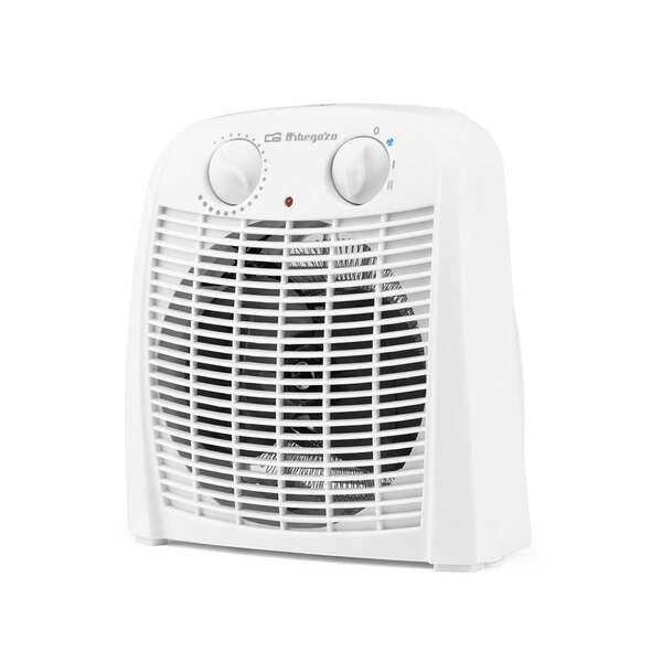 Chauffage de salle de bain Orbegozo FH 7000 IP-21 - Puissance 2000 W - 2 niveaux de chauffage - Mode ventilation - Thermostat réglable - Protection contre la surchauffe 