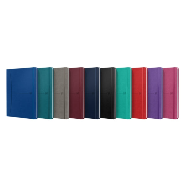 Oxford Signature Cuaderno Cosido Tapa Extradura B5 - 1 Linea - 80 Hojas - Colores Surtidos - Cantidad: 10 - Prinkweb