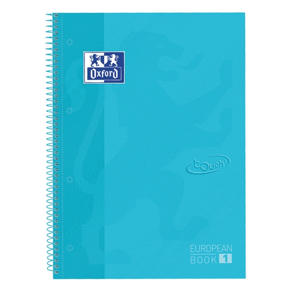 Oxford School Touch Europeanbook 1 Cuaderno A4+ 80 Hojas Cuadricula 5x5mm - Tapa Extradura - Color Azul - Prinkweb