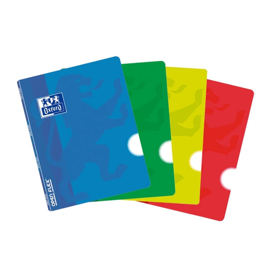 Oxford School Classic Openflex A5 - Tapa de Plastico - Libreta Grapada - Liso - 48 Hojas - Colores Surtidos - Cantidad: 10 - Prinkweb