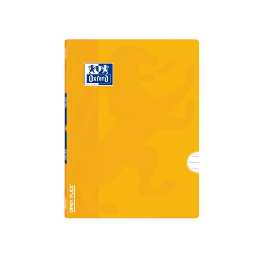 Oxford School Classic Openflex A5+ Libreta Grapada - Tapa de Plastico Resistente - 1 Linea con Margen - 48 Hojas de Papel de Alta Calidad - Color Lima - Prinkweb