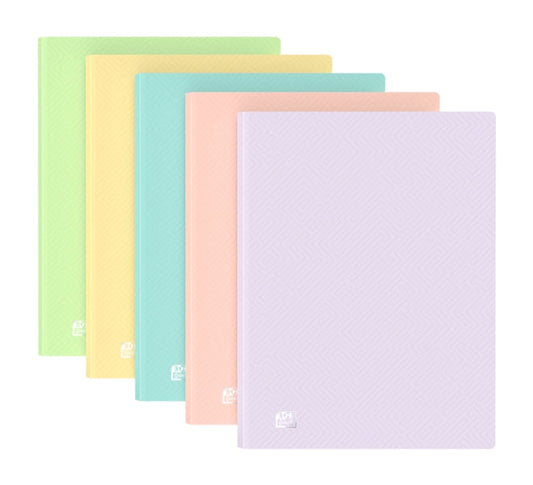 Oxford A4 40F PP TR Past St - Cuaderno de Notas con Tapa Dura - Tamaño A4 - 40 Hojas - Papel Resistente - Diseño Moderno - Cantidad: 10 - Prinkweb