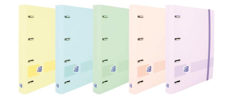 Oxford Ebind Oxfl&G Cuaderno A5+ Tapa Pastel+R5 Puntos Pastel - Papel de Alta Calidad - Tamaño A5+ - Tapa Resistente - Diseño de Puntos Pastel - Cantidad: 5 - Prinkweb