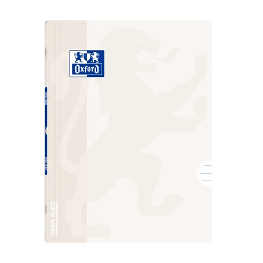 Oxford Libreta Grapada Openflex A4 - Tapa de Plastico Resistente - Grapada para Mayor Durabilidad - 1 Linea con Margen para Organizacion - 48 Hojas de Papel Blanco de Alta Calidad - Cantidad: 10 - Prinkweb