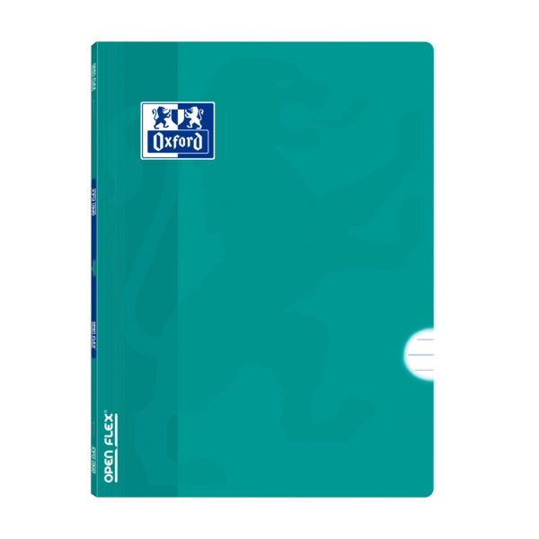 Oxford Libreta Grapada Openflex A4 - Tapa de Plastico Resistente - Grapada para Mayor Durabilidad - 1 Linea con Margen para Organizacion - 48 Hojas de Papel de Alta Calidad - Cantidad: 10 - Prinkweb