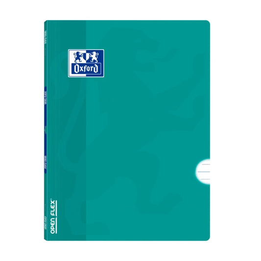 Oxford Libreta Grapada Openflex A4 - Tapa de Plastico Resistente - Grapada para Mayor Durabilidad - 1 Linea con Margen para Organizacion - 48 Hojas de Papel de Alta Calidad - Cantidad: 10 - Prinkweb