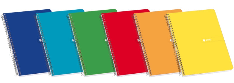 Enri Cuaderno Espiral Tapa Blanda Fº Pauta de 3.5 - 80 Hojas - Colores Surtidos - Prinkweb