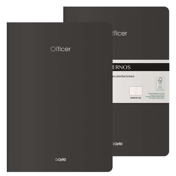 Dohe Cuadernos de Cartulina de Colores - 300gr - Estampacion en Portada - Puntas Redondeadas - Lomo Redondo - Rencuadernacion Cosida - 40 Hojas Lisas - Papel Ahuesado 90gr - Retractilados en 2 Unidades - Cantidad: 2 - Prinkweb