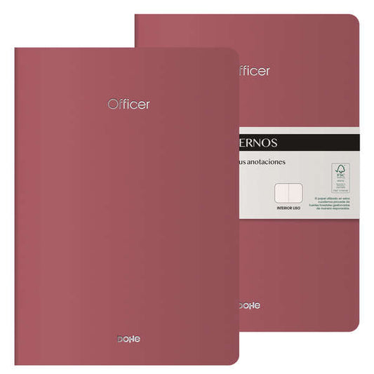 Dohe Cuadernos de Cartulina de Colores - 300gr - Estampacion en Portada - Puntas y Lomo Redondos - 40 Hojas Lisas - Papel Ahuesado 90gr - Rencuadernacion Cosida - Cantidad: 2 - Prinkweb