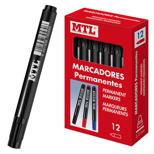Marqueurs permanents Dohe - Pointe conique 2 mm - Encre résistante à l'eau et à séchage rapide - Corps