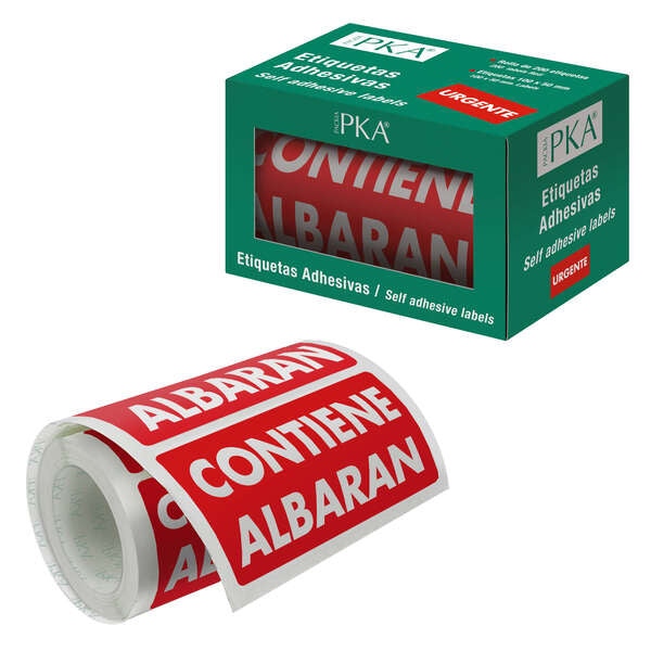 Dohe Rollo de 200 Etiquetas Adhesivas Pre-Impresas - 100x50mm - Ideal para Expedicion de Paquetes - Prinkweb