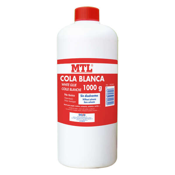 Cola líquida sem solventes Dohe - Não tóxica e solúvel em água - Ideal para uso escolar, doméstico e no escritório. 