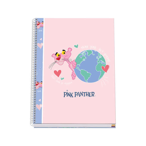 Dohe Cuaderno en Espiral de Tapa Dura A4 - 228x300mm - Cubierta en Carton Forrado con Papel Impreso a Todo Color y Plastificado Brillo - Interior de 100 Hojas en Papel Offset de 90gr Microperforadas - Prinkweb